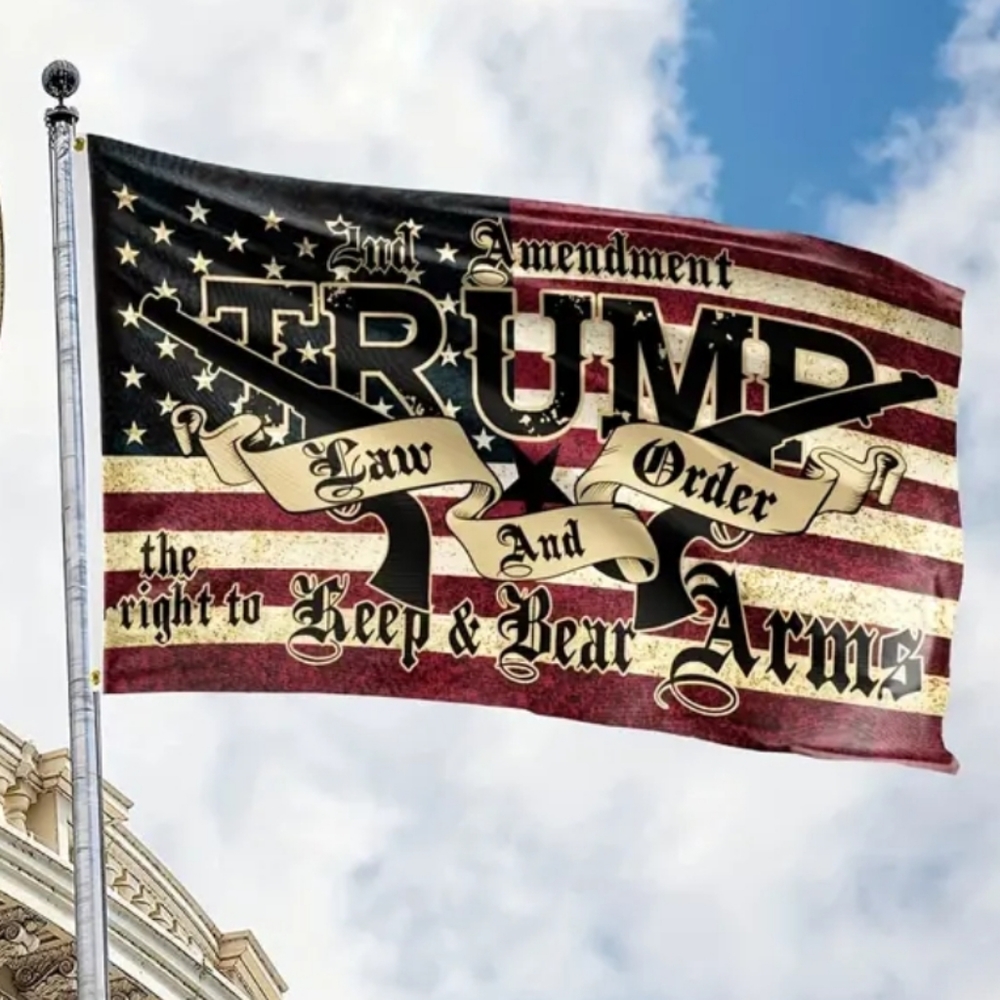 Trump Law and Order Vintage style Flag! Standard size 3' X 5' 🇺🇸